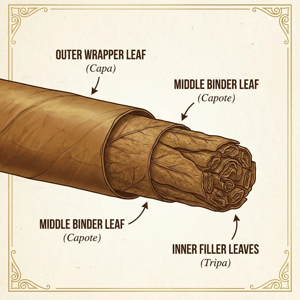 Cigar structure diagram